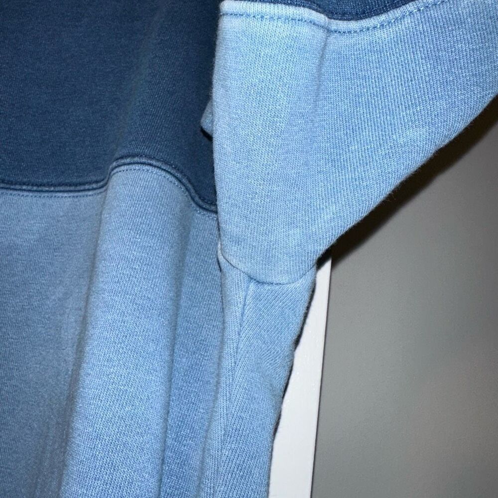 Madewell Medium Indigo-Dyed Patchwork Sweatshirt … - image 5